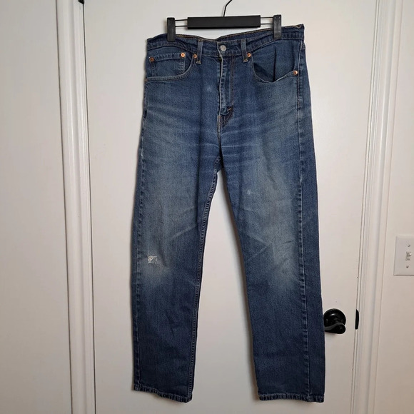 Levi's Other - Levi's 505 Medium Wash Mid Rise Casual Stretch Straight Leg Jeans Size 34×30